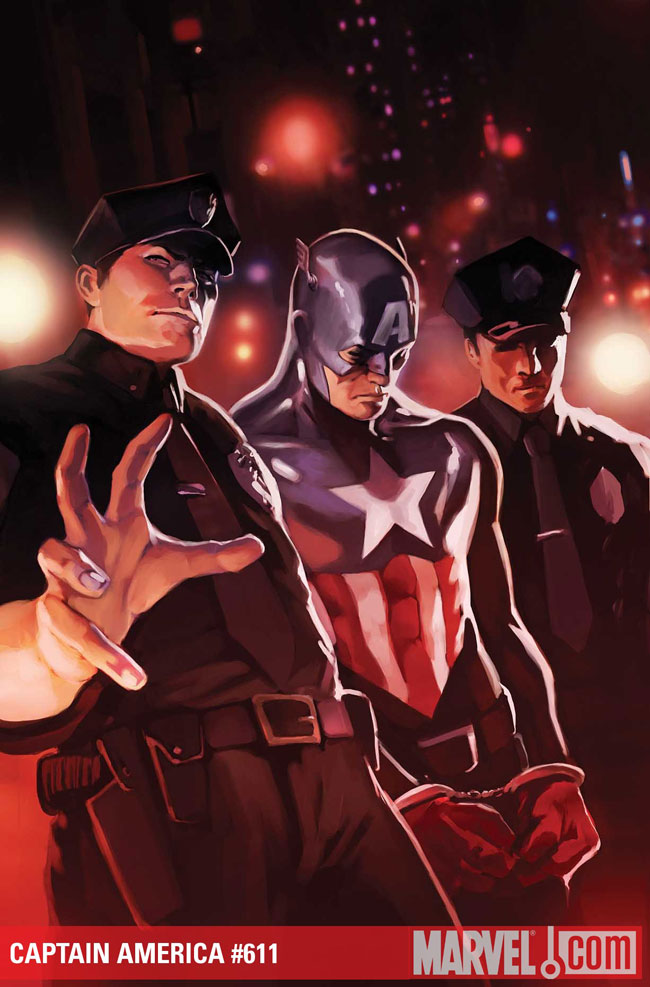 Brubaker Captain America Cover. CAPTAIN AMERICA #611