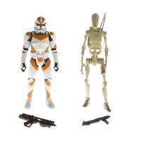 A4313-EpIII-Clone-Trooper-212th-(orange-stripes)-vs.-Battle-Droid-(tan)