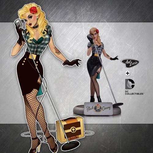 bombshell black canary statue