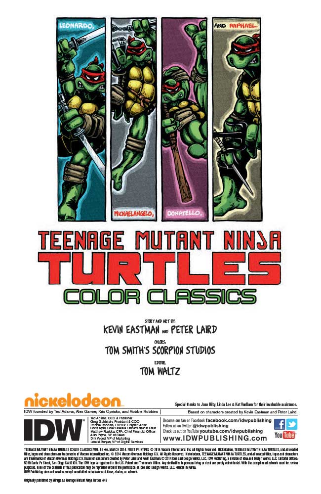 Teenage Mutant Ninja Turtles Color Classics, Vol. 2 [Book]
