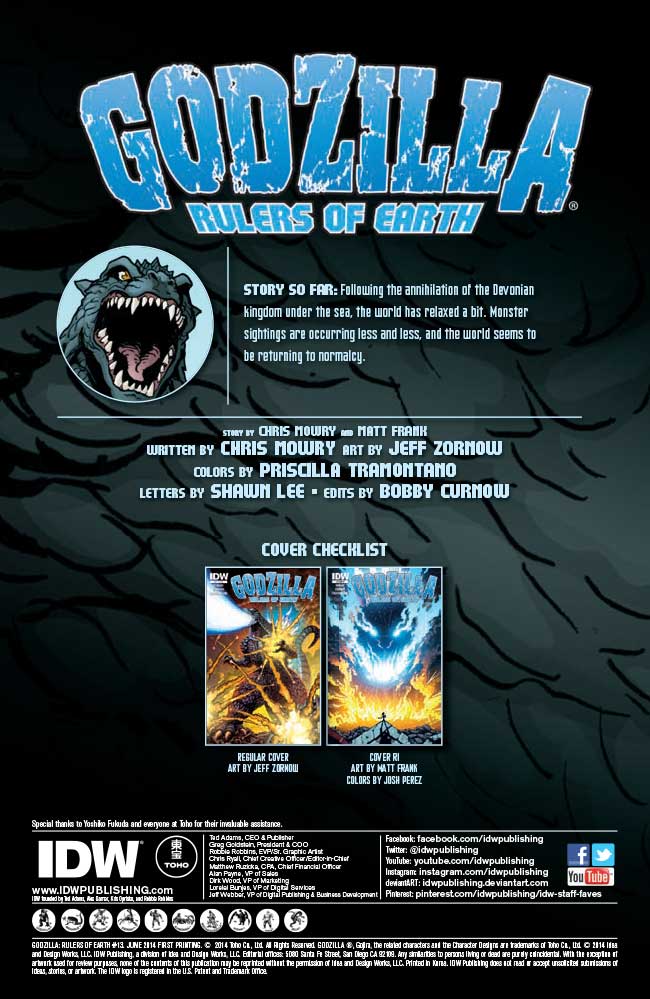 CDJapan : Godzilla Rulers of Earth 3 Chris Mowry, Frank Matt,Jeff