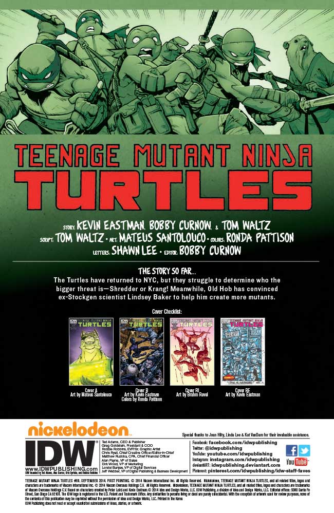 TEENAGE MUTANT NINJA TURTLES 38