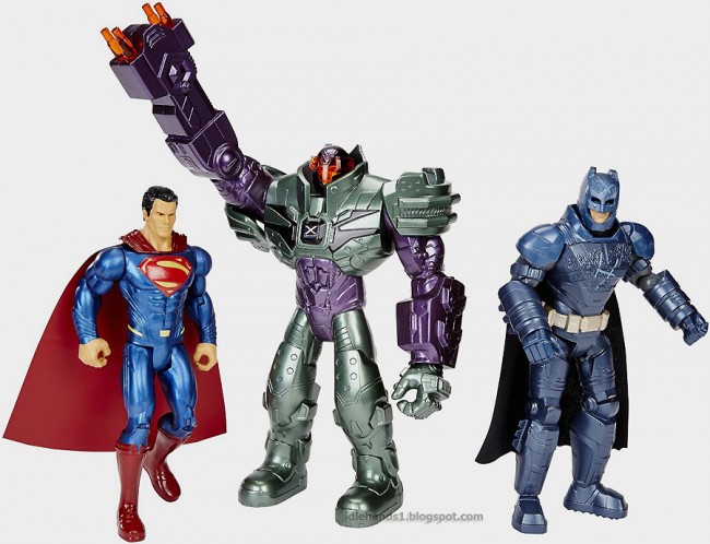 Mattel Batman v Superman Dawn of Justice Batman Superman Lex Luthor Figure 3-Pack