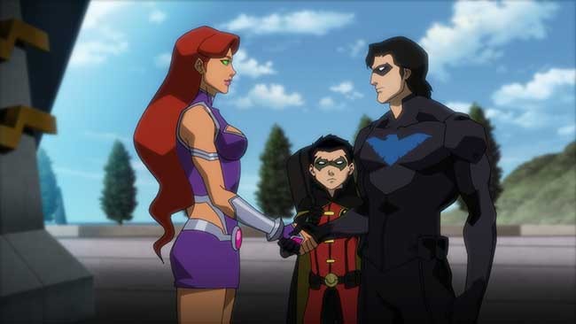 JLvsTT-Starfire-Robin-Nightwing