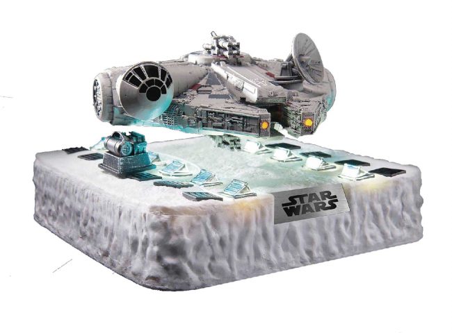 Star Wars Millennium Falcon Floating Statue Previews Beast Kingdom Egg Attack