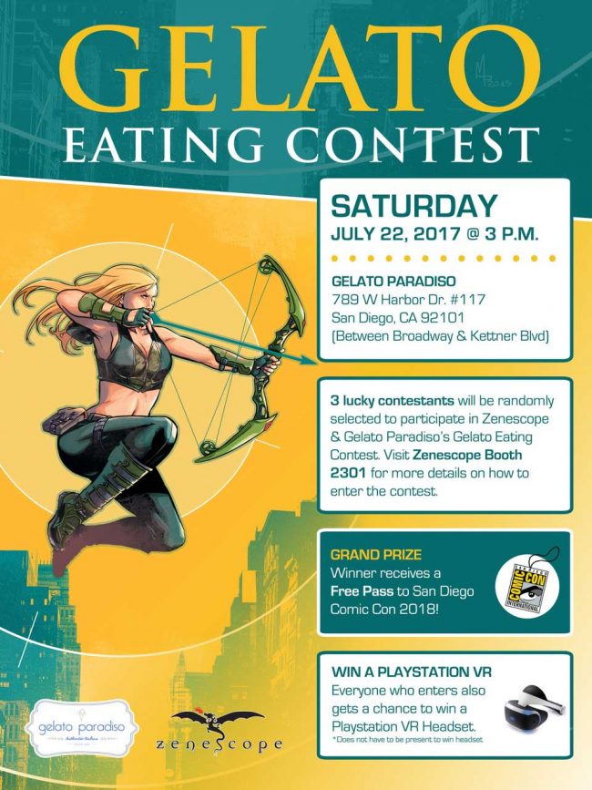 Zenescope Entertainment Gelato Eating Contest