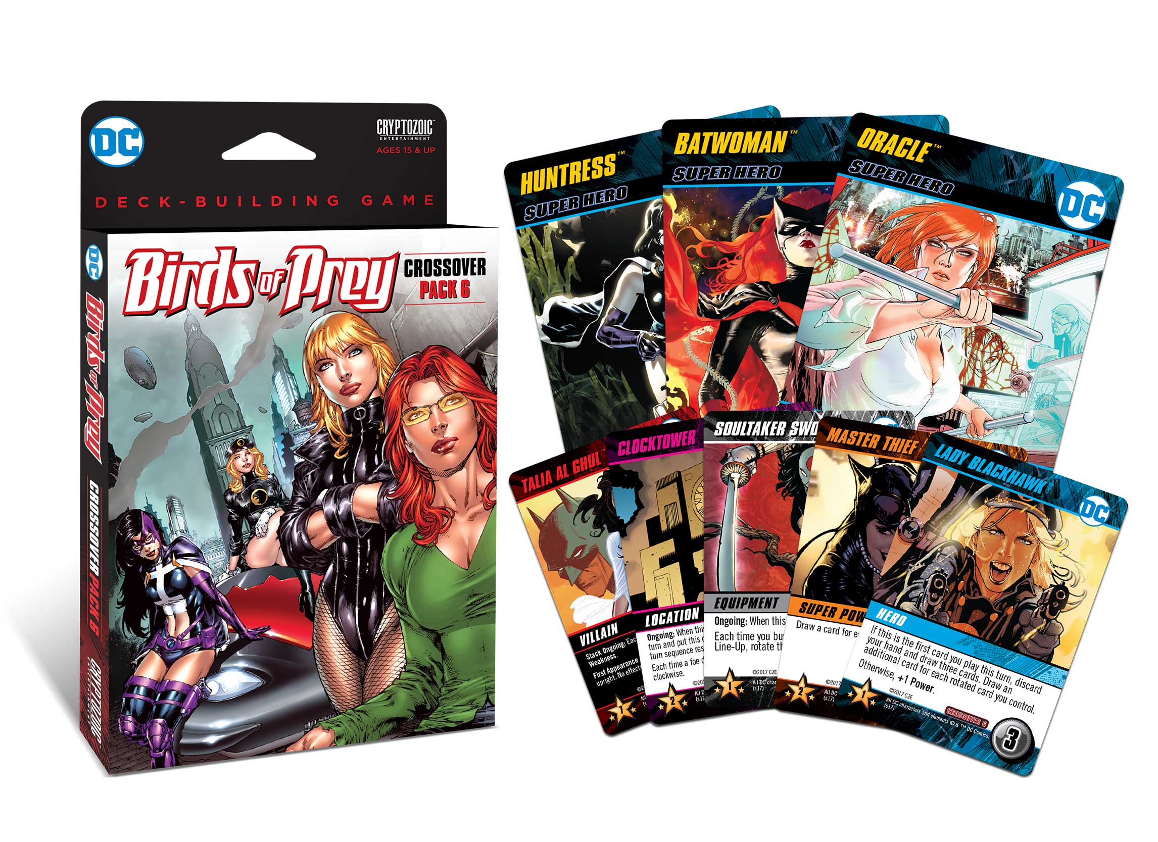 Gaming Cryptozoic To Release Birds Of Prey Crossover Pack For Dc Deck Building Game