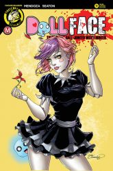 Action Lab DOLLFACE #12 cover D first printing  tattered & torn 