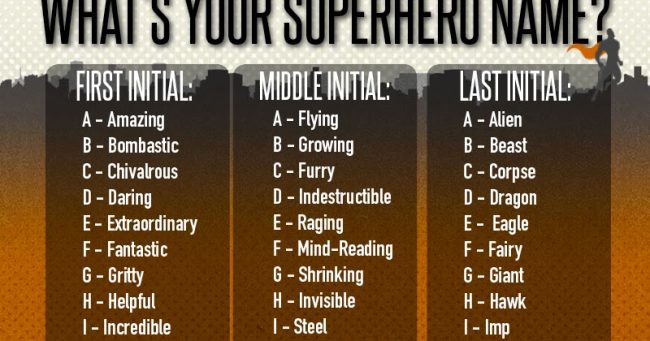 Superhero name generator - CBBC - BBC