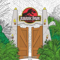 Jurassic Park Color Book Jurassic World Coloring Book