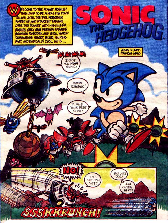 Retro Review: Sonic The Hedgehog #1 (Fall 1991) — Major Spoilers