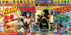 Walmart, Target, Digital First, DC, Marvel, Giant, 100-page, Superman, Batman, Titans, Crisis on Infinite Earths, Wonder Woman, Our Fighting Forces, Swamp Thing, Pokemon, Magic, Dan DiDio