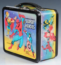 Lunchboxes, Marvel, Diamond, Tin Titans, Surreal, Mighty Morphin’ Power Rangers, TMNT, Godzilla, Marvel, Spider-Man, X-Men, Wolverine, Black Panther, Nostalgia