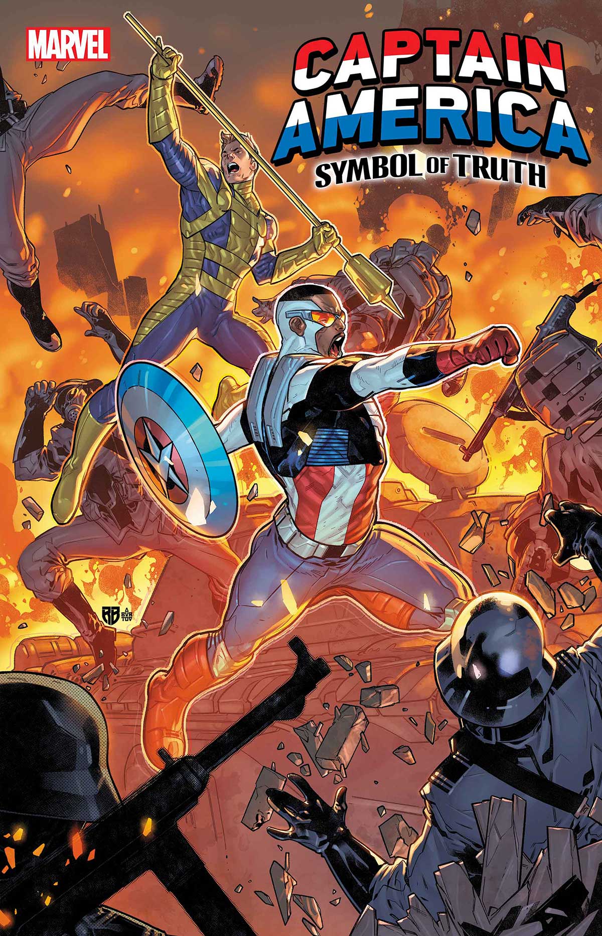 Captain America Vs. Captain America! Sam And Steve Battle For The Right To  Lead In CAPTAIN AMERICA: COLD WAR