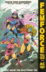 Dynamo, NoMan, Lightning, Raven, Undersea Agent, Menthor, T.H.U.N.D.E.R. (The Higher United Nations Defense Enforcement Reserves) Agents, Miss Victory, She Cat, Nightveil, Rio Rita, Synn, Tara, Rayda, Stardust, Colt, Firebeam, Ms. Victory, Dragonfly, Thunderfox, Femforce, Magnus, Robot Fighter; Doctor Solar, Man of the Atom; and Eternal Warrior, Valiant, Batman, Wolverine, Dark Claw, Super Soldier, Captain America, Superman, Iron Lantern, Iron Man, Green Lantern. Doctor Strangefate, Doctor Fate, Doctor Strange, Amazon, Storm, X-Men, Wonder Woman, Amalgam, Harbingers, Rai, X-O Manowar, Ninjak, Archer & Armstrong, Mighty Crusaders, Dark Circle, Black Hood, The Shield, The Comet, The Web, Steel Sterling, Firefly, Jaguar, Darkling, The Fly, Fly-Girl, !mpact Comics, DC, Space Ghost, Jonny Quest, Herculoids, the Mighty Mightor, Birdman, Galaxy Trio, Impossibles, Frankenstein, Jr., Hanna Barbera 