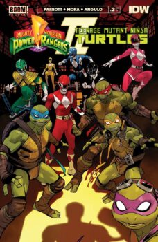 The identity of Ranger X is revealed, but the real question is: Is he brainwashed, or has he gone over to the dark side? Your Major Spoilers review of Mighty Morphin' Power Rangers/Teenage Mutant Ninja Turtles II #2 from BOOM! Studios awaits!