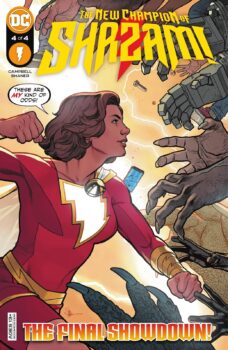 Mary now knows where her foster parents are being held. Unfortunately, she also has to find baby sister Darla... Your Major Spoilers review of The New Champion of Shazam #4 from DC Comics awaits!