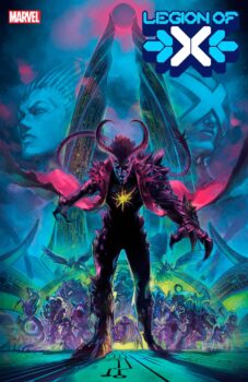 Someone is using magic to cause mutants to change into monsters, and Nightcrawler is one of the victims. Now he confronts Margali of the Winding Way in Legion of X #9 by Marvel Comics! 