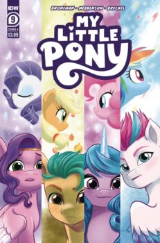 Discord has the unity crystal, but the Mane 5 are right behind him! Find out if they can stop him before he takes away magic in My Little Pony #9 by IDW Publishing! 