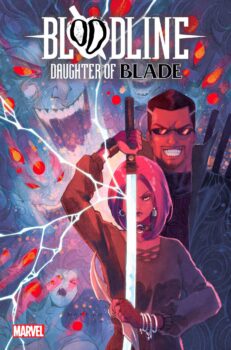 Brielle Brooks is learning that she can hold her own fighting vampires. Her mother Safron also knows a thing or two about them. But why are there vampires here now? Find out in Bloodline: Daughter of Blade #1 from Marvel Comics!