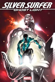 When a pair of siblings set out to explore their new home, little did they know they would uncover a ghost from The Silver Surfer’s past, your Major Spoilers review of Silver Surfer: Ghost Light #1 from Marvel Comics awaits!