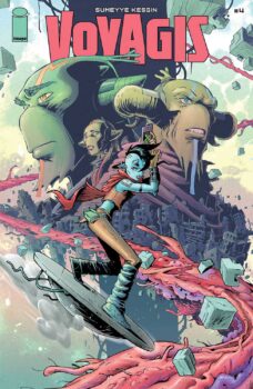 Sen learns that Primoris knows about the planet Earth and is making plans to invade there next. Can she stop him, and what can Joi do to help? Find out in Voyagis #4 from Image Comics!