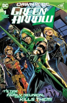 Green Arrow has been lost in the multiverse, and even all his friends and family might not be enough to find him this time. Your Major Spoilers review of Green Arrow #1 from DC Comics awaits!