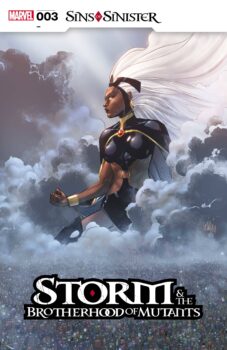 Arakko is making their last stand against Emma Frost Legion! Can Ironfire and Mister Sinister survive the onslaught? Find out in Storm and the Brotherhood of Mutants #3 by Marvel Comics! 