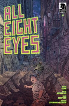Vin Spencer is at a low point in his life when he meets a man who hunts giant spiders in New York City. Is this a drug-induced hallucination, or did it really happen? Find out in All Eight Eyes #1 from Dark Horse!