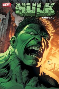 Hulk vs. Giganto! Check out a documentary crew tracking Hulk during a dangerous fight in Hulk Annual #1 by Marvel Comics! 