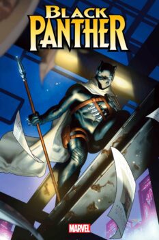 T'Challa, banished and labeled a fugitive in his own land, refuses to give up on Wakanda. In Black Panther #1 by Marvel Comics, discover how the Black Panther fights for his people, even when they have turned their backs on him. 