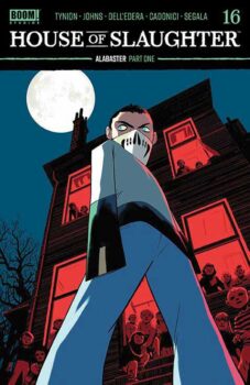 When missions become complicated, sometimes the White Masks bring in Bait. Who is this young boy and how did he become a White Mask? Find out in House of Slaughter #16 from BOOM! Studios.