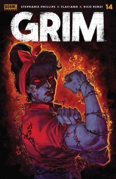 Jess is separated from her two closest friends from the Afterlife. To find Eddie and Marcel, Jess will have to dig deep into her own psyche. Does she have the strength to do it? Find out in Grim #14 from BOOM! Studios.