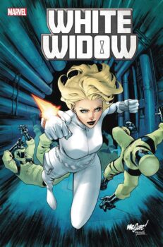 Yelena is ready for the suburban life.  It’s unclear if suburbia is ready for her.  Your Major Spoilers review of White Widow #1 from Marvel Comics, awaits!