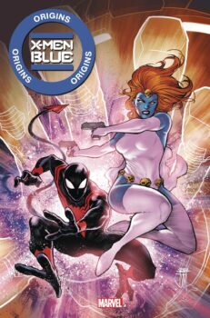 The truth of Nightcrawler’s origin is revealed! Nightcrawler, dressed as the Uncanny Spider-Man, is on the streets pursuing Mystique. Find out what new secrets he learns in X-Men Blue: Origins #1 by Marvel Comics!