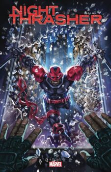 His name is Dwayne Taylor. Years ago, he was the vigilante called Night Thrasher, but the time has come to return to action. Your Major Spoilers review of Night Thrasher #1 from Marvel Comics awaits!