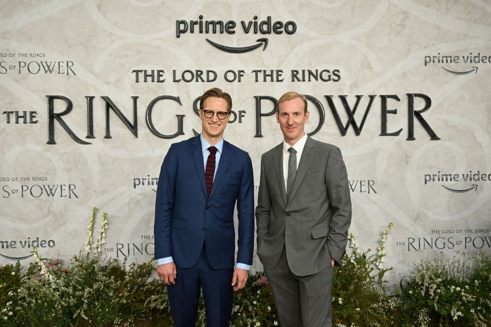 J.D. Payne and Patrick McKay at The Rings of Power season 1 premiere