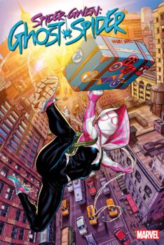 Gwen Stacy relocated to Earth-616! But she must abandon her life as a superhero and avoid meeting any of her friends. Find out if she manages in Spider-Gwen: Ghost Spider #1 by Marvel Comics! 