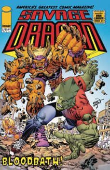 A demigod from another dimension is smashing his way through San Francisco, seeking the woman he wants to marry. Just another day in the life of The Savage Dragon. Your Major Spoilers review of Savage Dragon #273 from Image Comics awaits!