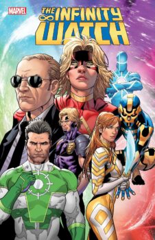 The Infinity Stone bearers have come together as a team, whether they like it or not.  But will they even survive their first outing?  Your Major Spoilers review of The Infinity Watch #1, awaits!