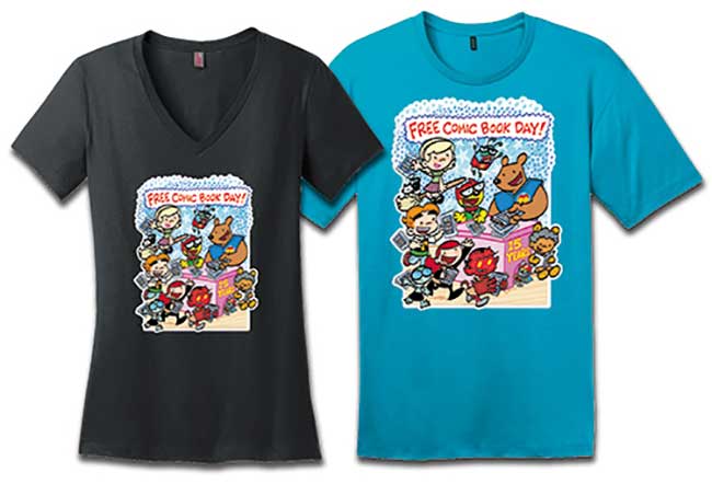 [FCBD] Free Comic Book Day t-shirt design revealed — Major Spoilers ...