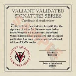 VVSS SW 001 CERTIFICATE