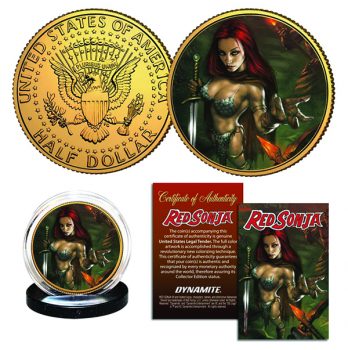 Dynamite announces collectible Red Sonja coin 2 coins1REV