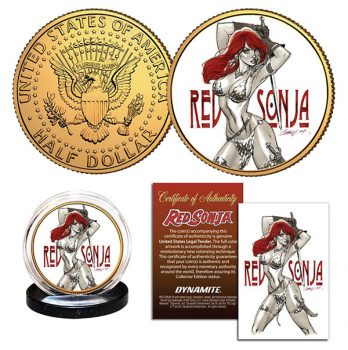 Dynamite announces collectible Red Sonja coin 1 coins2REV