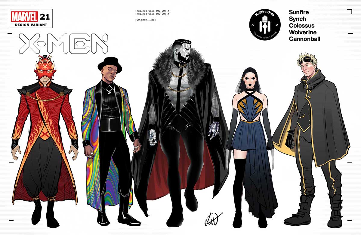 Mutant fashion front and center on XMen Hellfire Gala variant covers