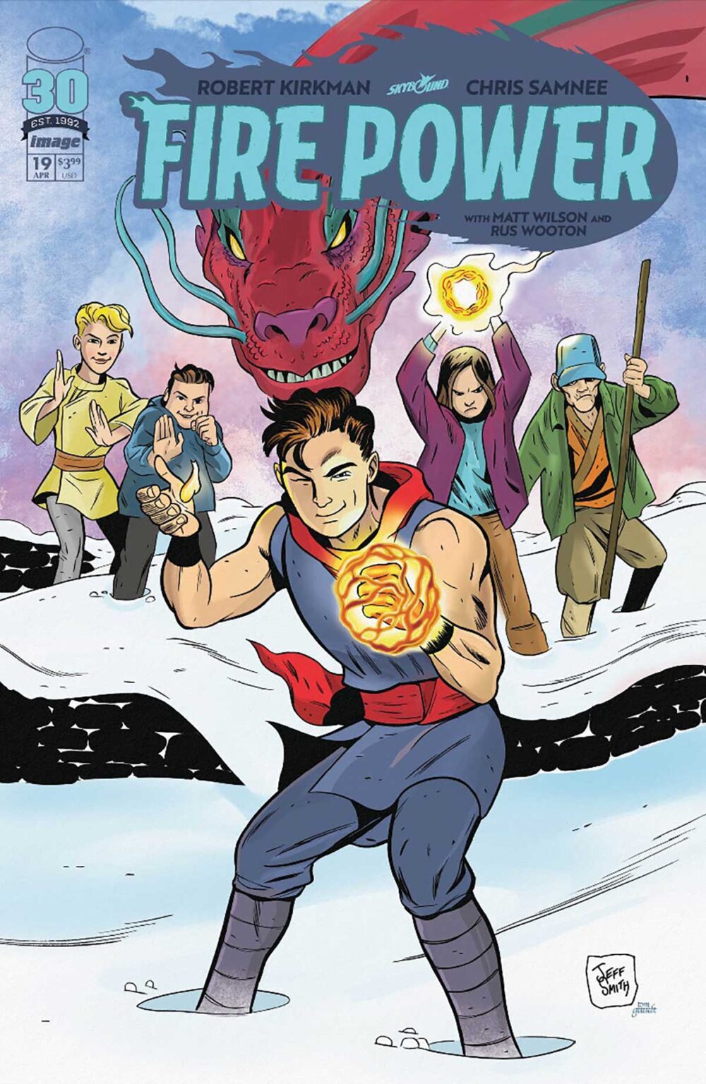 Check out Jeff Smith’s variant cover for Fire Power #19 Jeff Smith Fire Power #19