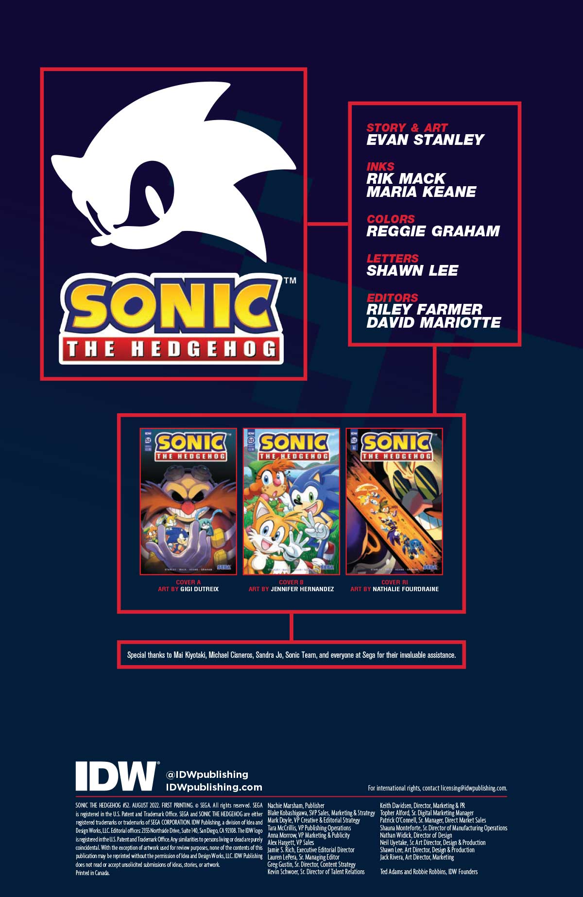 Sonic the Hedgehog #56 Cover C 1 for 10 Incentive Fourdraine