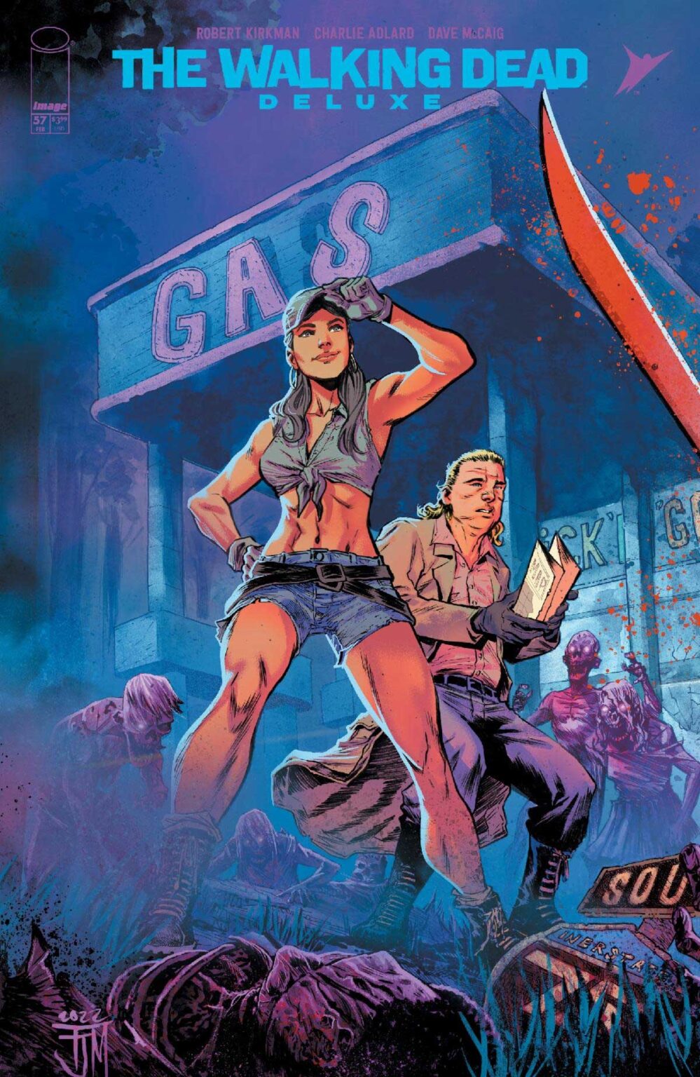 Francis Manapul covers The Walking Dead Deluxe with connecting variants walking dead 57