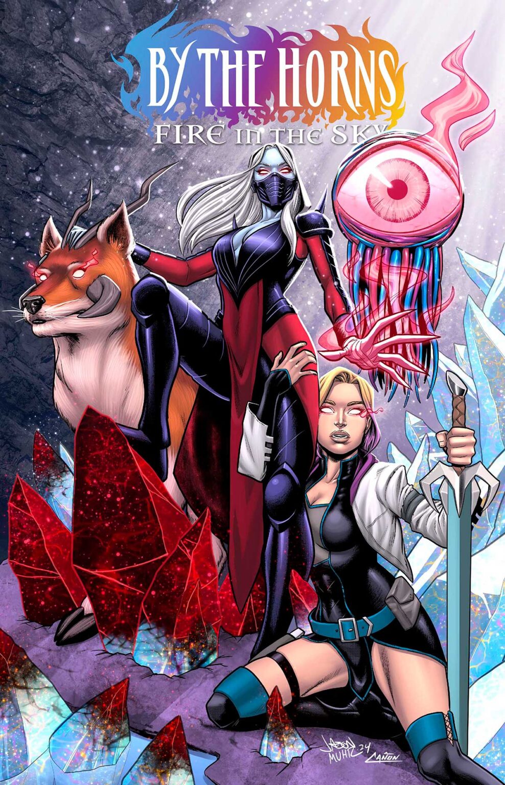 BUSINESS: By the Horns exits Scout Comics By The Horns FIRE 1 pg00 Cover