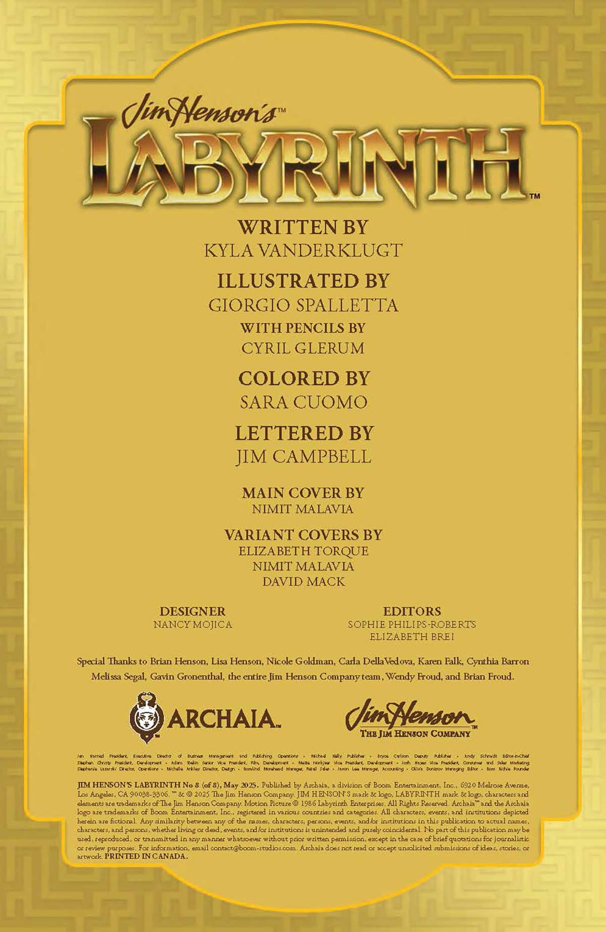 PREVIEW: Jim Henson's Labyrinth #8 5 Labyrinth 008 PRESS Page 02